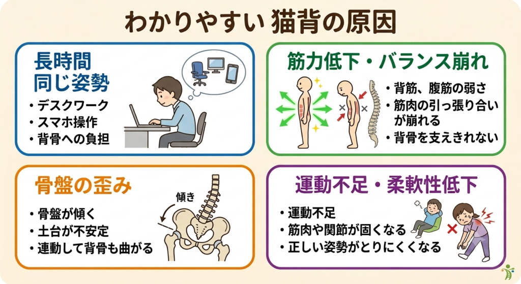 猫背の原因