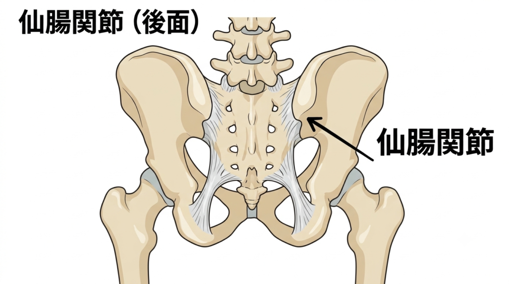 仙腸関節の解剖図